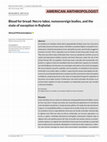 Research paper thumbnail of Blood for bread: Necro-labor, nonsovereign bodies, and the state of exception in Rojhelat