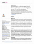 Research paper thumbnail of Seroprevalence of viral and vector-borne bacterial pathogens in domestic dogs (Canis familiaris) in northern Botswana