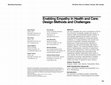 Research paper thumbnail of Enabling empathy in health and care