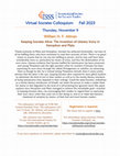 Virtual Socrates Colloquium Fall 2023 Thursday, November 9 Cover Page