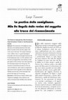 Research paper thumbnail of La poetica delle somiglianze. Milo de Angelis dale rovine del soggetto alle trace del civonoscimento