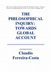 The Philosophical Inquiry: Towards a Global Account Cover Page