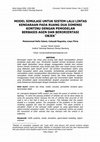 Research paper thumbnail of Model Simulasi Untuk Sistem Lalu Lintas Kendaraan Pada Ruang Dua Dimensi Kontinu Dengan Pemodelan Berbasis Agen Dan Berorientasi Objek