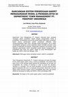 Research paper thumbnail of Rancangan Sistem Persediaan Karpet Menggunakan Model Q Probabilistik DI Department Town Management Pt. Freeport Indonesia