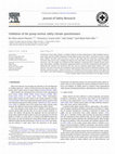 Research paper thumbnail of Validation of the group nuclear safety climate questionnaire