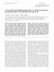 Research paper thumbnail of A test of basic psychological needs theory in young soccer players: time-lagged design at the individual and team levels