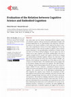 Evaluation of the Relation between Cognitive Science and Embodied Cognition Cover Page