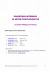 VOLENTIBUS INTRODUCTI IN ARTEM CONTRAPUNCTUS Cover Page