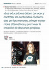 Research paper thumbnail of Entrevista a Gemma Teso Alonso: «Los educadores deben conocer y controlar los contenidos consumidos por los menores, ofrecer contenidos alternativos y promover la creación de discursos propios»