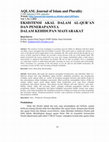 Research paper thumbnail of Eksistensi Akal Dalam Al-Qurâ€™an Dan Penerapannya Dalam Kehidupan Masyarakat