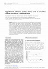 Research paper thumbnail of Hygrothermal behaviour of flax shives used as insulation material in an attic of a traditional house