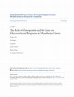 Research paper thumbnail of The Role of Osteopontin and Its Gene on Glucocorticoid Response in Myasthenia Gravis