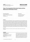 Research paper thumbnail of Types of Lexicographical Information Needs and their Relevance for Information Science