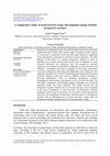 Research paper thumbnail of A comparative study of social network usage and adoption among Turkish prospective teachers