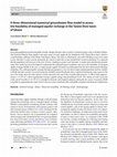 A three-dimensional numerical groundwater flow model to assess the feasibility of managed aquifer recharge in the Tamne River basin of Ghana Cover Page