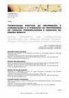 Research paper thumbnail of Tecnologias Digitais Da Informação e Comunicação e a Formação De Professores De Línguas: Possibilidades e Desafios No Ensino Remoto