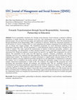 Research paper thumbnail of Towards Transformation through Social Responsibility: Assessing  Partnership in Education