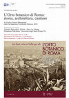 Research paper thumbnail of 2023, November – Rome, Roma Tre university - Presentation of the book "L'Orto botanico Roma: storia architettura cantiere", by Giulia Ceriani Sebregondi, Rome, Sapienza University Press, 2023