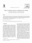 Research paper thumbnail of Effect of adsorbate structure on adsorption from solutions