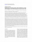 Suppression of breast cancer cells resistant to a pure anti-estrogen with CAR-transduced natural killer cells Cover Page