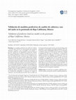 Research paper thumbnail of Validación de modelos predictivos de cambio de cubierta y uso del suelo en la península de Baja California, México