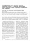 Research paper thumbnail of Overexpression of <i>KNAT1</i> in Lettuce Shifts Leaf Determinate Growth to a Shoot-Like Indeterminate Growth Associated with an Accumulation of Isopentenyl-Type Cytokinins