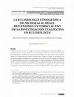 Research paper thumbnail of LA ECLESIOLOGÍA ETNOGRÁFICA DE NICHOLAS M.  HEALY.REFLEXIONES EN TORNO AL USO DE LA INVESTIGACIÓN CUALITATIVA EN ECLESIOLOGÍA