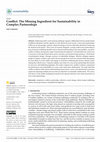 Research paper thumbnail of Conflict: The Missing Ingredient for Sustainability in Complex Partnerships