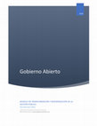 Gobierno Abierto: Modelo de transformación y modernización de la gestión pública Cover Page