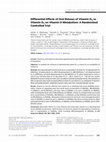 Differential Effects of Oral Boluses of Vitamin D2 vs Vitamin D3 on Vitamin D Metabolism: A Randomized Controlled Trial Cover Page