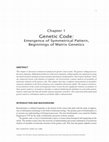 Genetic Code Cover Page