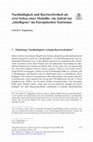 Research paper thumbnail of Nachhaltigkeit und Barrierefreiheit als zwei Seiten einer Medaille: ein Aufruf zur "Intelligenz" im Europäischen Tourismus, in: Alexander Heger et al (Hrsg.), Der Schutz des Individuums durch das Recht, Springer Verlag, S. 1179-1197