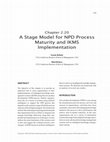 Research paper thumbnail of A Stage Model for NPD Process Maturity and IKMS Implementation