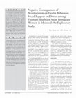 Research paper thumbnail of Negative Consequences of Acculturation on Health Behaviour, Social Support and Stress among Pregnant Southeast Asian Immigrant Women in Montreal: An Exploratory Study