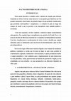 Research paper thumbnail of FACTOS HISTÓRICOS DE ANGOLA