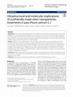 Research paper thumbnail of Ultrastructural and molecular implications of ecofriendly made silver nanoparticles treatments in pea (Pisum sativum L.)