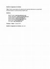 Research paper thumbnail of Author ' s response to reviews Title : Factors associated with patients self-reported adherence to prescribed physical activity in routine primary health care