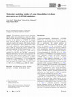 Research paper thumbnail of Molecular modeling studies of some thiazolidine-2,4-dione derivatives as 15-PGDH inhibitors