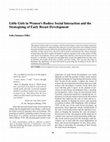 Research paper thumbnail of Little Girls in Women's Bodies: Social Interaction and the Strategizing of Early Breast Development