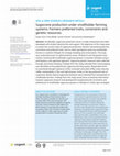 Research paper thumbnail of Sugarcane production under smallholder farming systems: Farmers preferred traits, constraints and genetic resources