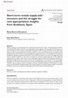 Research paper thumbnail of Short-term rentals supply-side' structure and the struggle for rent appropriation: Insights from Andalusia, Spain