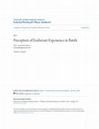 Research paper thumbnail of Perception of Exuberant Exponence in Batsbi: Functional or Incidental?