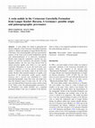 Research paper thumbnail of A resin nodule in the Cretaceous Garschella Formation from Langer Köchel (Bavaria, S Germany): possible origin and palaeogeographic provenance