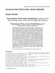 Research paper thumbnail of Transcatheter aortic valve implantation - lessons learned from 3-year single center experience in Croatia