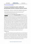 Assessment of polyphenols contents, antibacterial and antioxidant activities of Origanum majorana extracts Cover Page