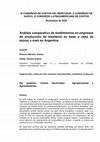 Research paper thumbnail of Análisis comparativo de rendimientos en empresas de producción de bioetanol en base a caña de azúcar y maíz en Argentina