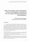 Research paper thumbnail of Do Acordo Geral De Paz (1992) Às Eleições Gerais Em 1994: O Processo De Paz Conduzido Em Moçambique