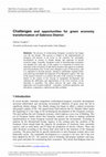 Research paper thumbnail of Challenges and opportunities for green economy transformation of Gabrovo District