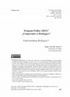 Research paper thumbnail of François Fédier / Jorge Acevedo (trad.) ¿Comprender a Heidegger? [Understanding Heidegger?] .Cuestiones de Filosofía, 9 (33), 169-184.