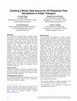 Research paper thumbnail of Creating a richer data source for 3D pedestrian flow simulations in public transport